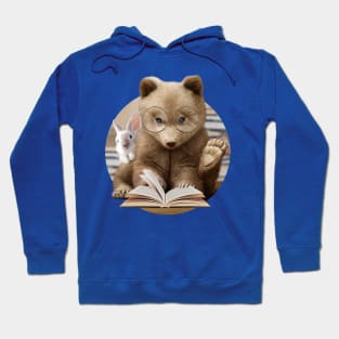 BEAR & RABBIT READING BOOK Hoodie